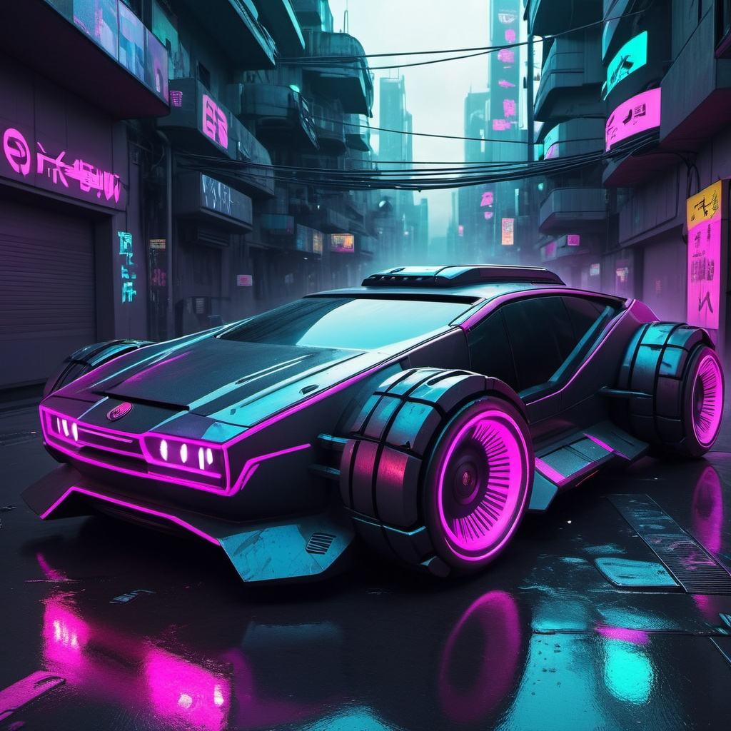 Cyberpunk car