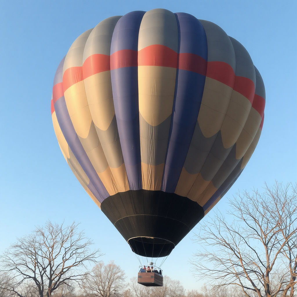 A hot air balloon