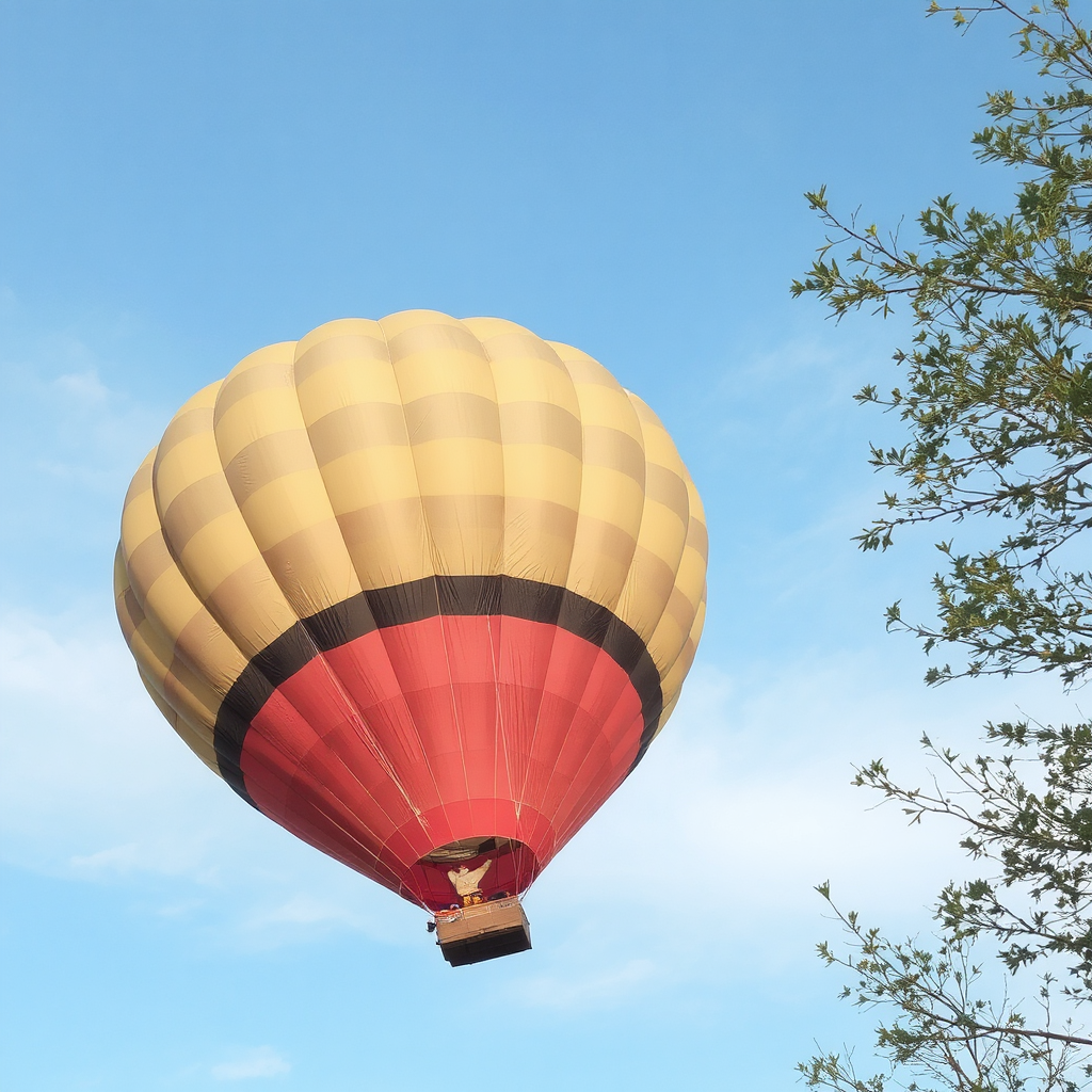 A hot air balloon