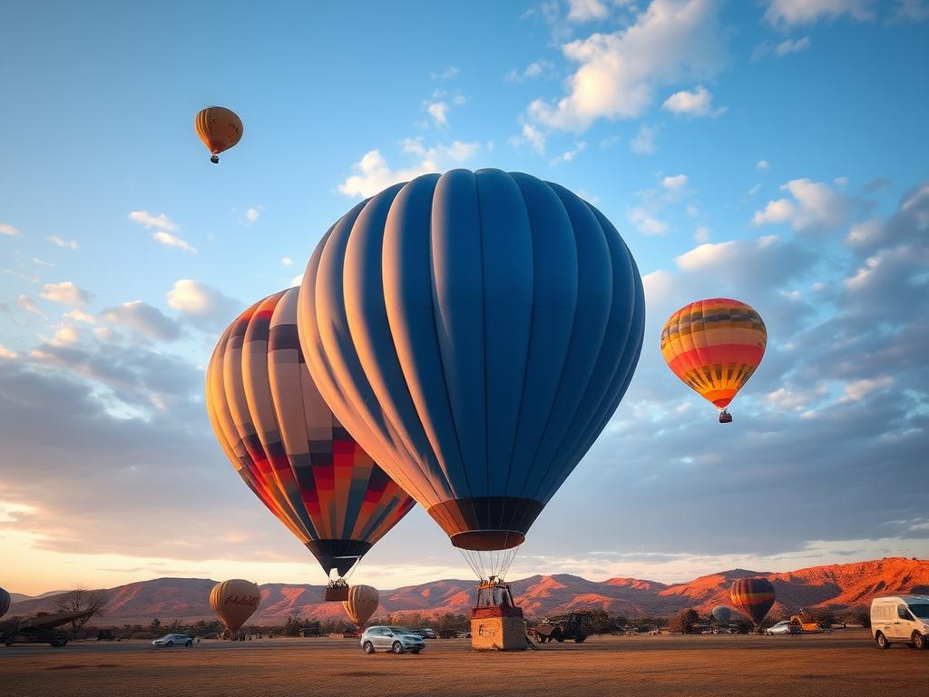 A hot air balloon