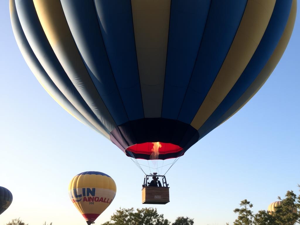 A hot air balloon