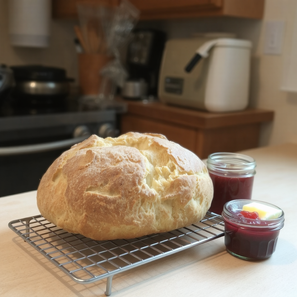 A cozy kitchen filled with the aroma of freshly baked bread