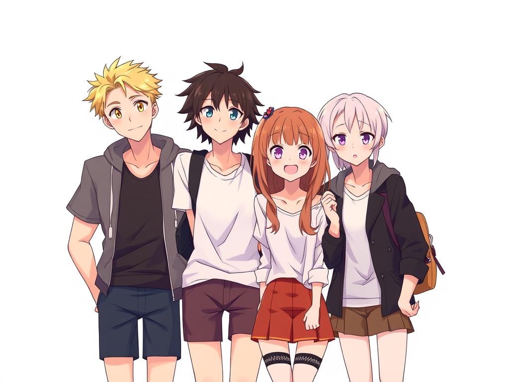 Friends in style anime