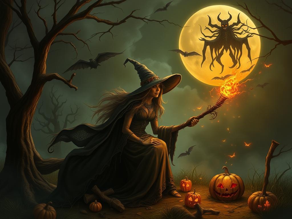 Helloween witch spirit