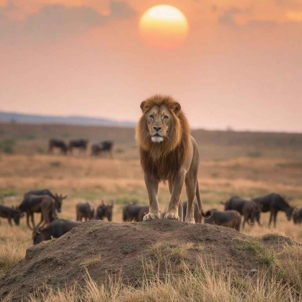 Majestic lion