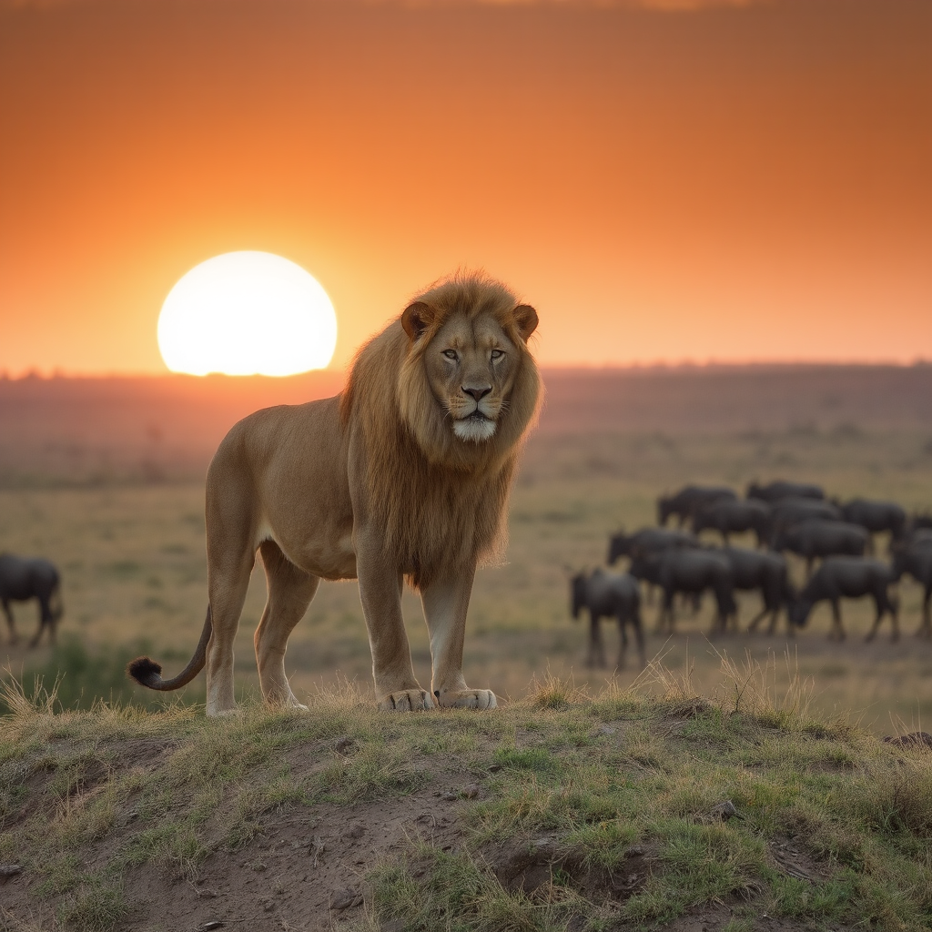 Majestic lion