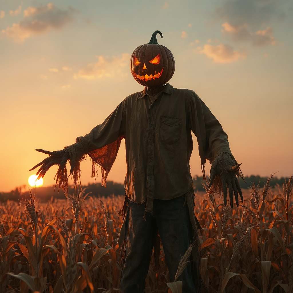 Menacing scarecrow