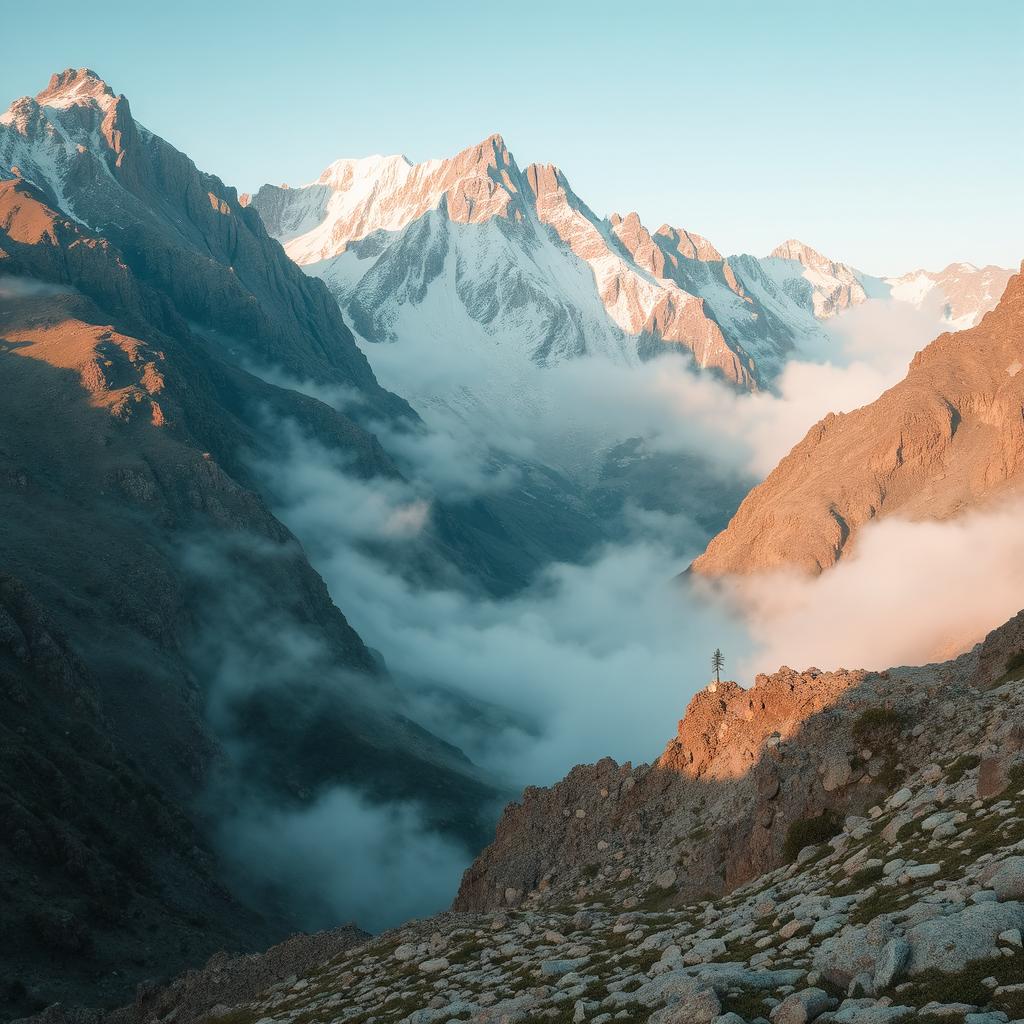 Breathtaking mountain scenery