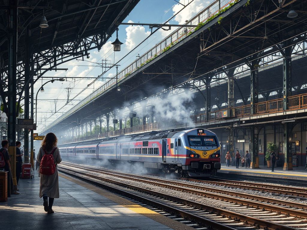 Railway depot