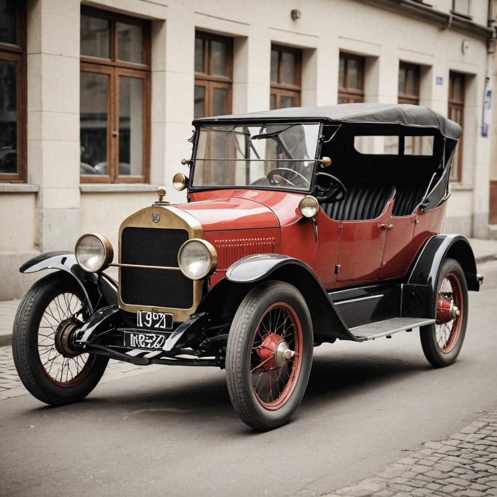 Retro car 1920 year