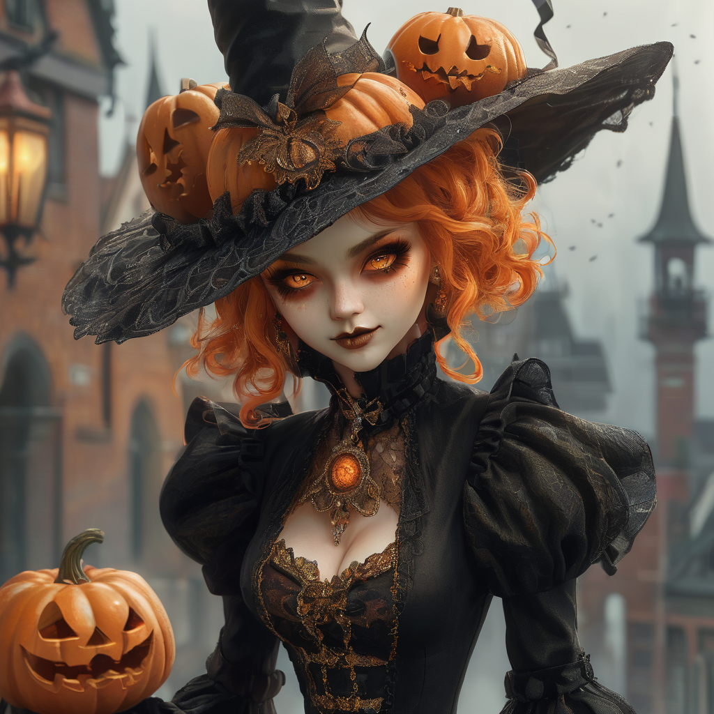 Magic of pumpkins and darkness