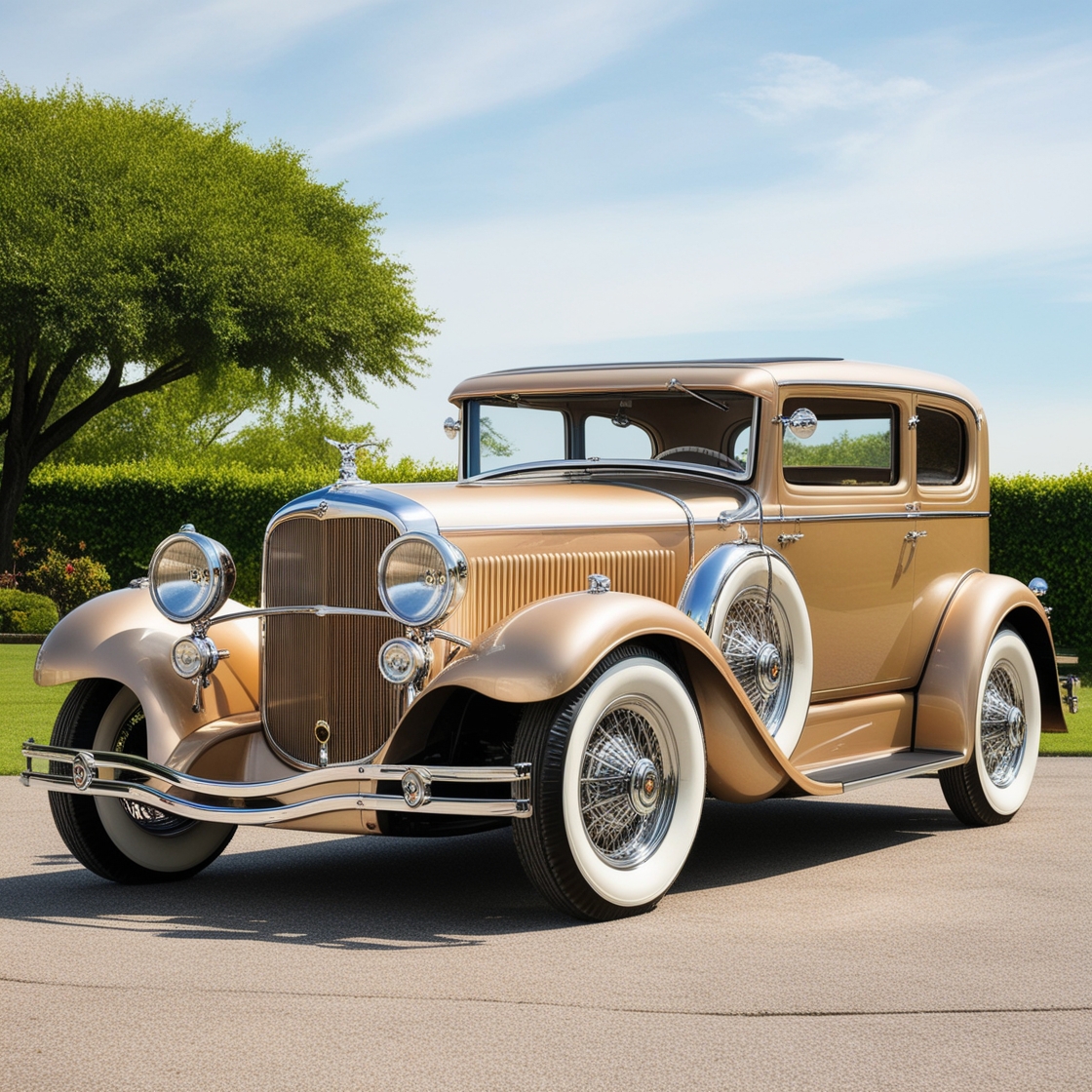 A vintage 1930 car