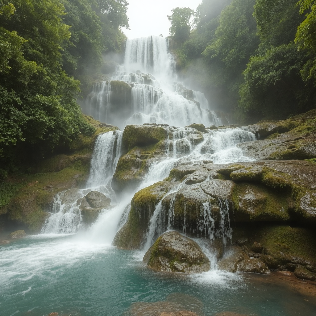 Waterfall cascades