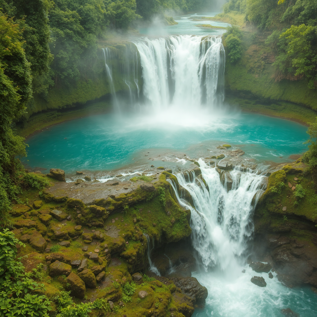 Waterfall cascades