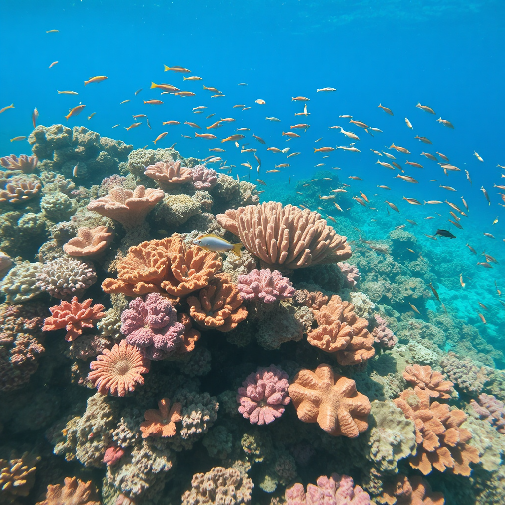 Vibrant coral reef